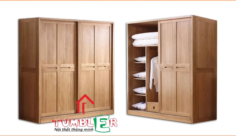 Trên thị trường có rất nhiều loại tủ quần áo gỗ tự nhiên với nhiều chất liệu gỗ khác nhau