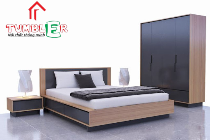 Giá giường gỗ công nghiệp vừa phải phù hợp với điều kiện tài chính của nhiều hộ gia đình