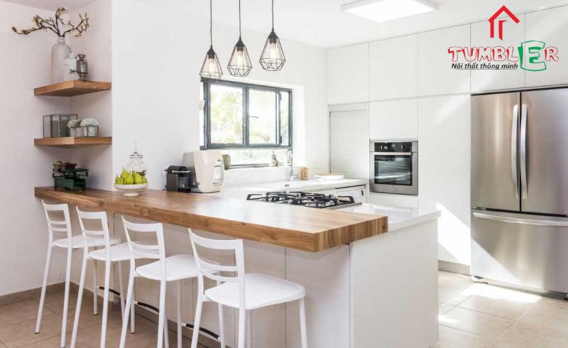 Lựa chọn màu sắc phù hợp với phong thủy để thiết kế cho không gian bếp, mang lại nguồn năng lượng tốt cho ngôi nhà
