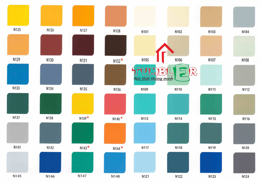 Bảng màu sơn PU và cách pha màu cho đồ nội thất