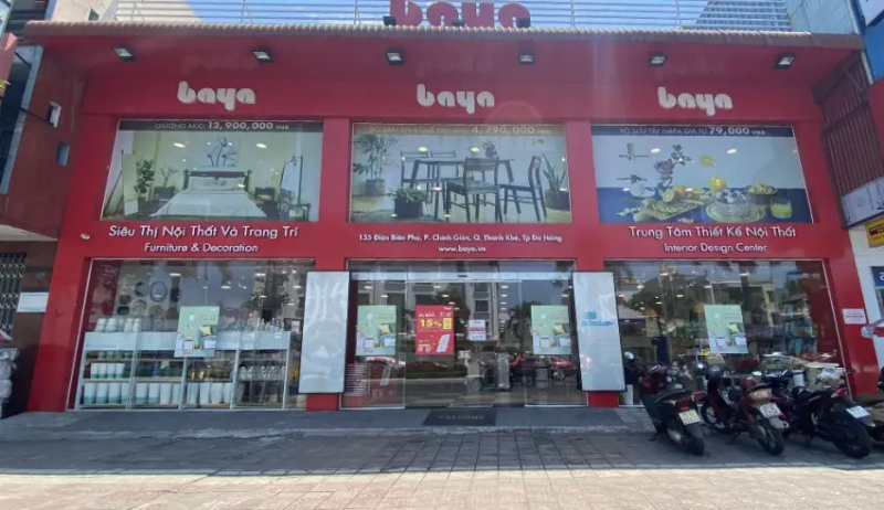 Hình ảnh siêu thị nội thất BAYA tại Đà Nẵng.