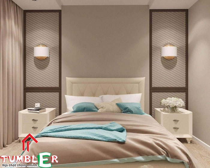 Tab đầu giường đem đến cảm giác hiện đại và tiện nghi hơn cho căn phòng