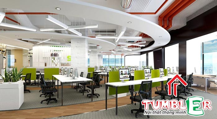 Tumbler thiết kế, thi công nội thất văn phòng trọn gói chuyên nghiệp