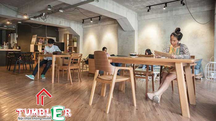Mẫu quán cafe đơn giản theo phong cách Hàn Quốc