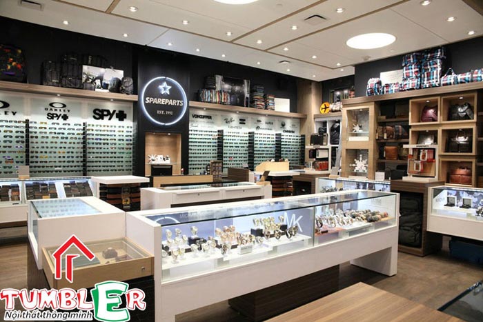Shop cửa hàng đồng hồ hiện đại