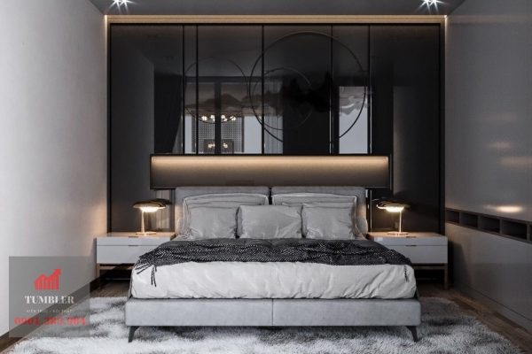Thi công nội thất phòng ngủ nhỏ phong cách luxury