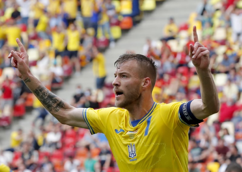 Ukraine's Yarmolenko joins bottle bad boys at European Championship | Reuters
