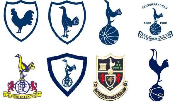 Logo Tottenham Hotspur thay đổi theo từng giai đoạn