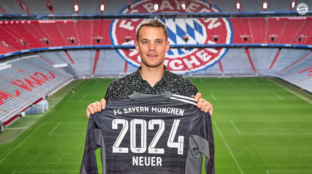 Thủ thành Manuel Neuer gắn bó với Bayern Munich đến năm 2024 | Vietnam+ (VietnamPlus)