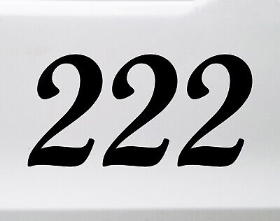 222 Angel Number Vinyl Decal - Have Faith Numerology - Die Cut Sticker