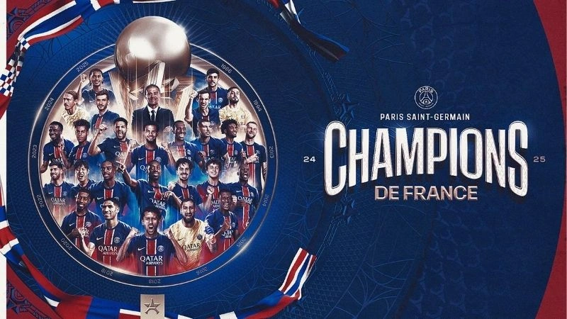 BXH top các đội bóng vô địch Ligue 1 nhiều nhất【2025】